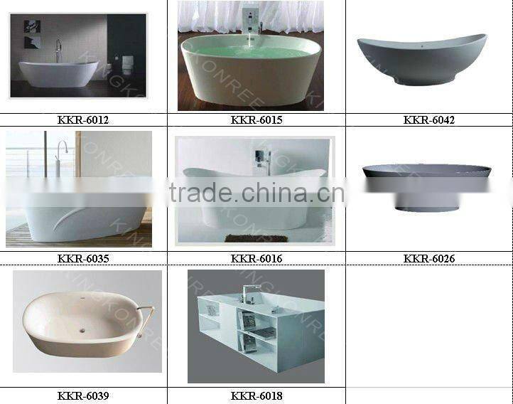 custom artificial stone shower tray