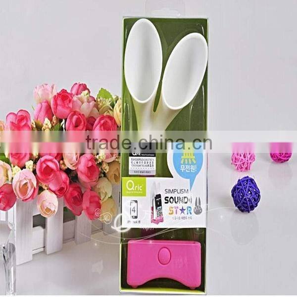 Cheap silicone loudspeaker/silicone mobile phone stand with speaker/silicone loudspeaker