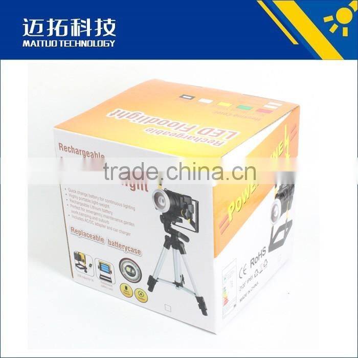 2016 new designed T6 LED rechargeable zoom led floodlight camping lights