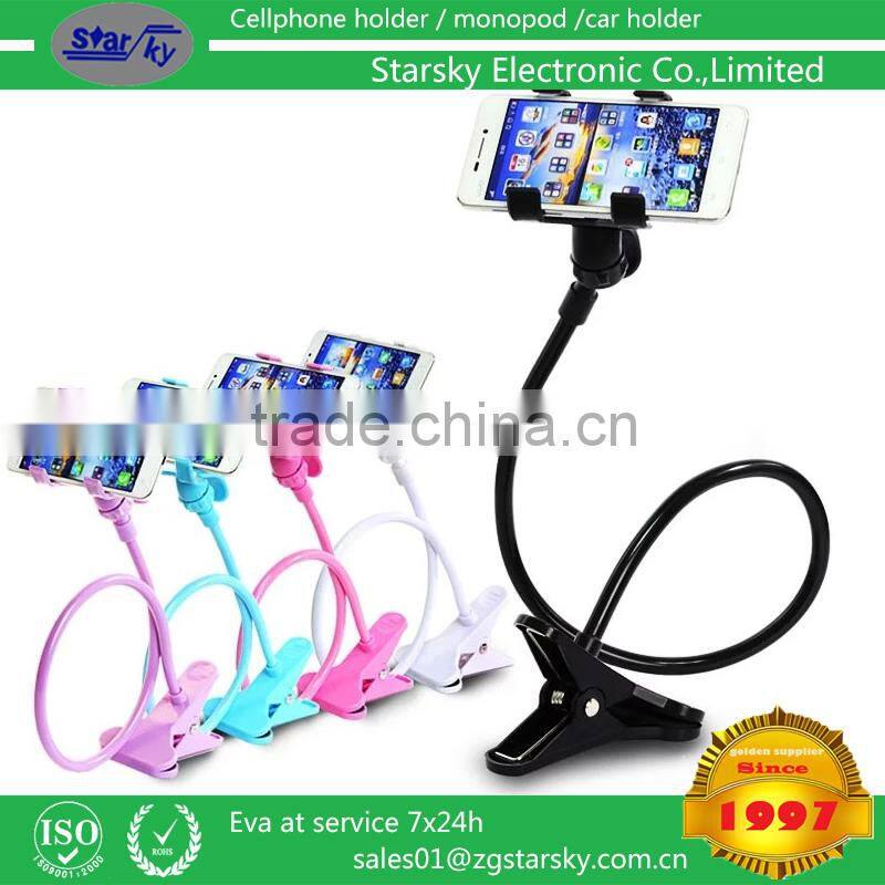 Mobile Phone long clip lazy phone holder gimbals lazy bedside bed bracket phone clip holder in Italy market