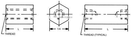 3/8 Round Spacers, RAF standard fasteners