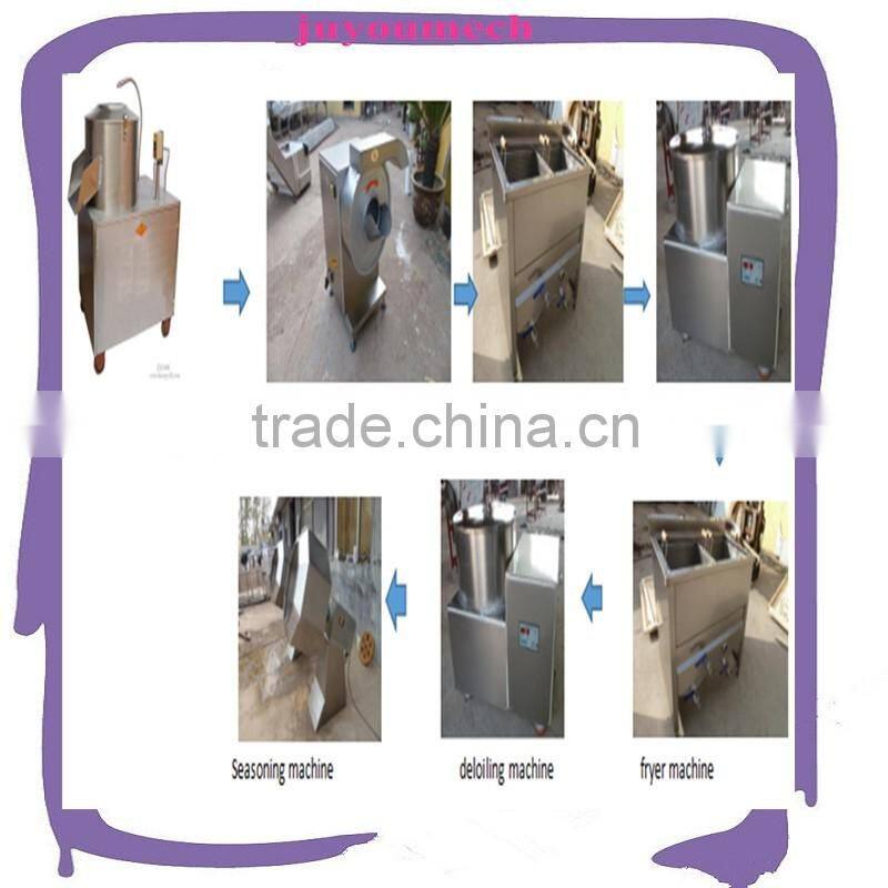 commercial 100kg/h semi auto frozen production of potato chips producing plant machines/french fries production line price