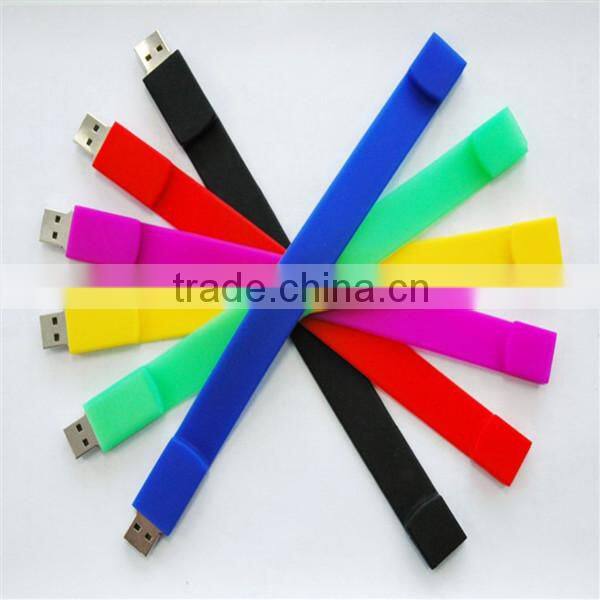 Silicone USB slap wrist usb flash drive