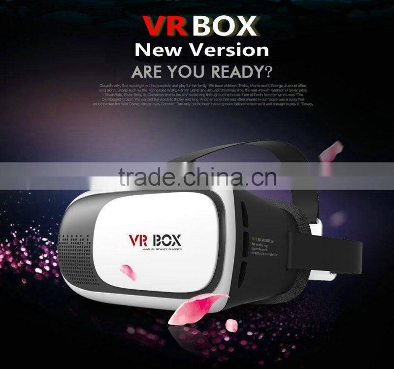 High quality and Best Price VR BOX 2 New Version for 3.5-6 phones 3D Helmet Glasses