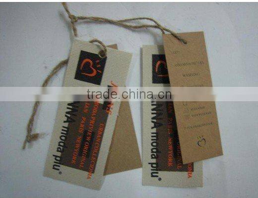 colorful paper hang tags/garment tag