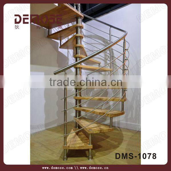 indoor floating spiral staircase design