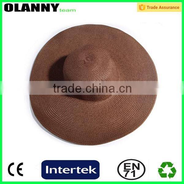 plain promotional factory price paper straw hat