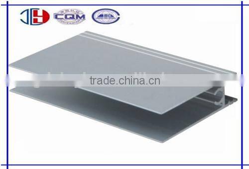 Lower horizontal aluminium sliding door frame profile