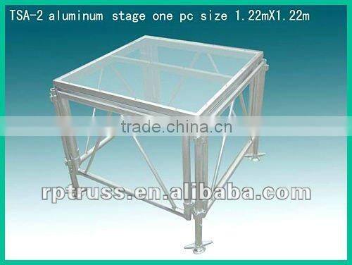 portable stage aluminum stage glass stage