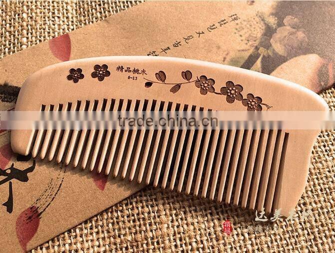 Personalized hair comb wholesale, custom curve handle hot pocket comb