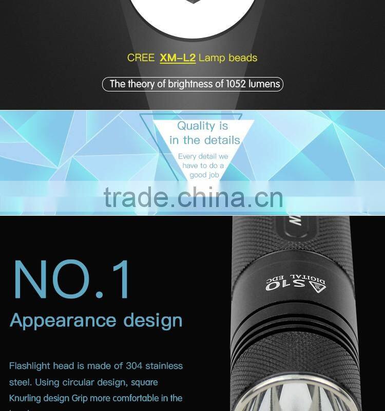 Nico Nature Factory Supply long shots XML l2 18650 rechargeable Utility flashlight