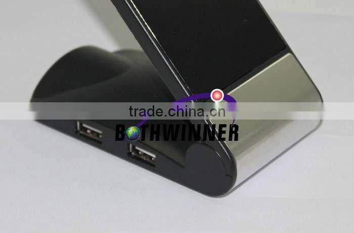USB mobile phone holder with HUB