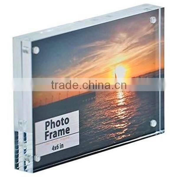 custom clear acrylic magnetic photo frame