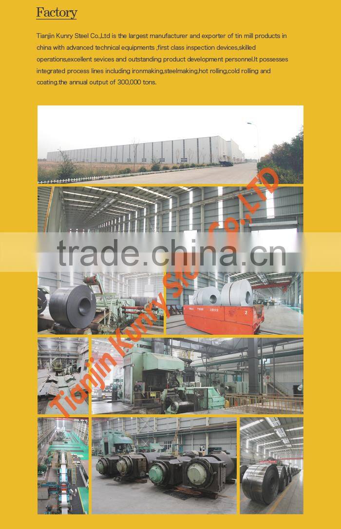 Export packaging high quality resonable price of tinplate for can making