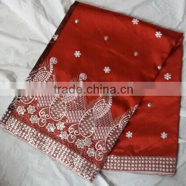 African Raw silk george fabric in stock