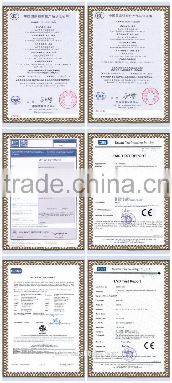 CE / CB Indoor environment friendly Comfortable Portable Air Cooling fan