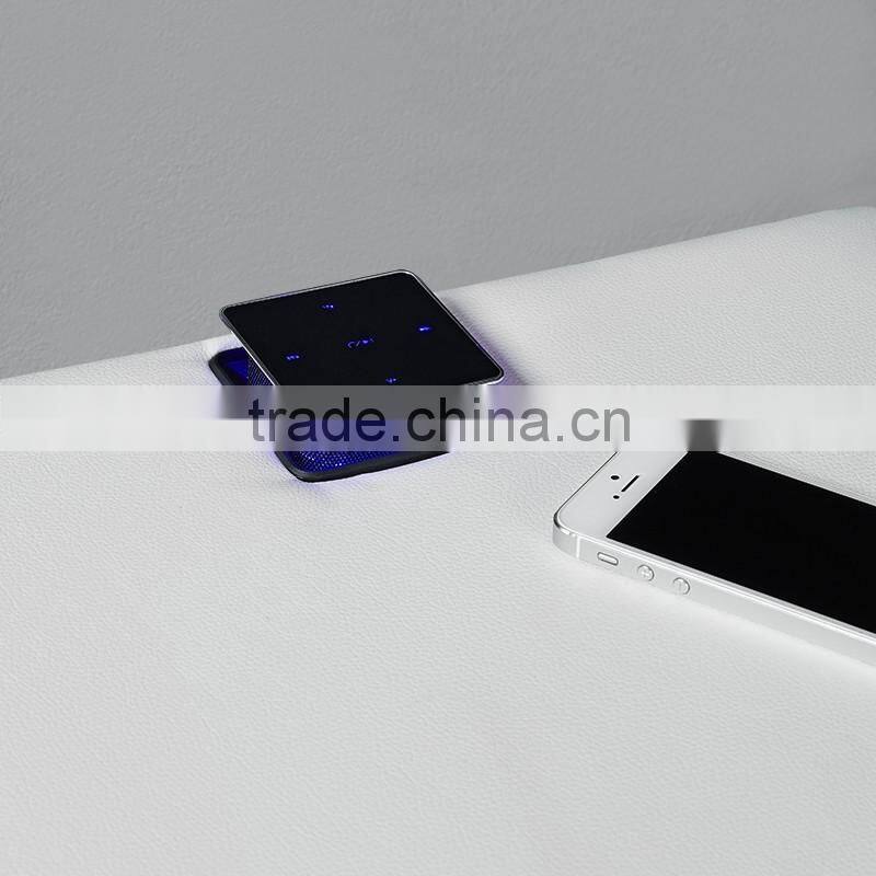 Italian design faux leather PU bedeside table or night stand with two drawers