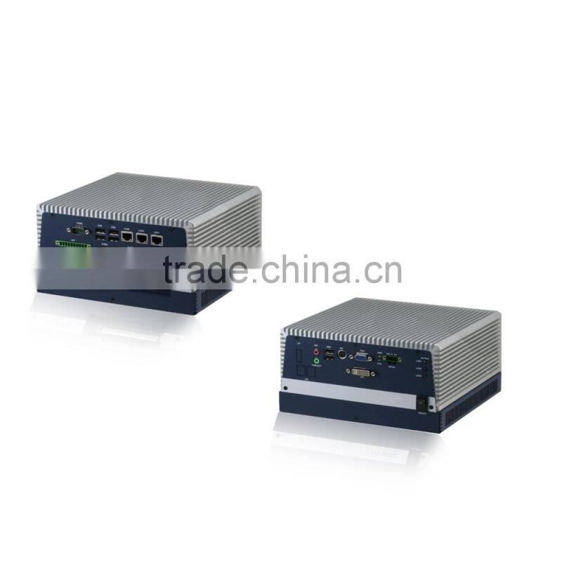Intel Core i7 i5 P4500 CPU 1*VGA 1*DVI 3*LAN 6*USB 4*COM 2*PCI-Express or 1*PCI +1* PCI-E fanless embedded box pc