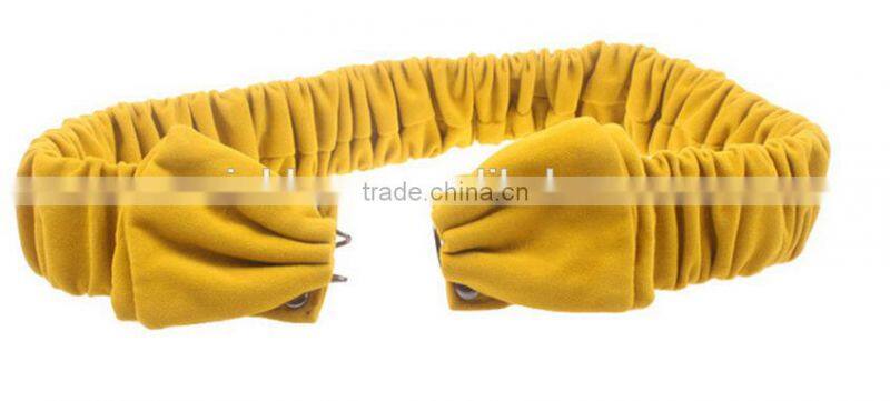 European and America fashion ladies and women bowknot lint cloth elastric wide waist belt