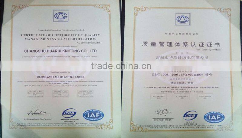 73%polyester,27%cotton T/C interlock fabric