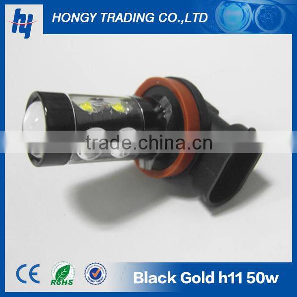 Black-top h11 50w car led lighting bulbs