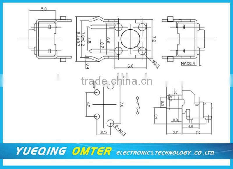 TS0633c-0508a tact switch smd