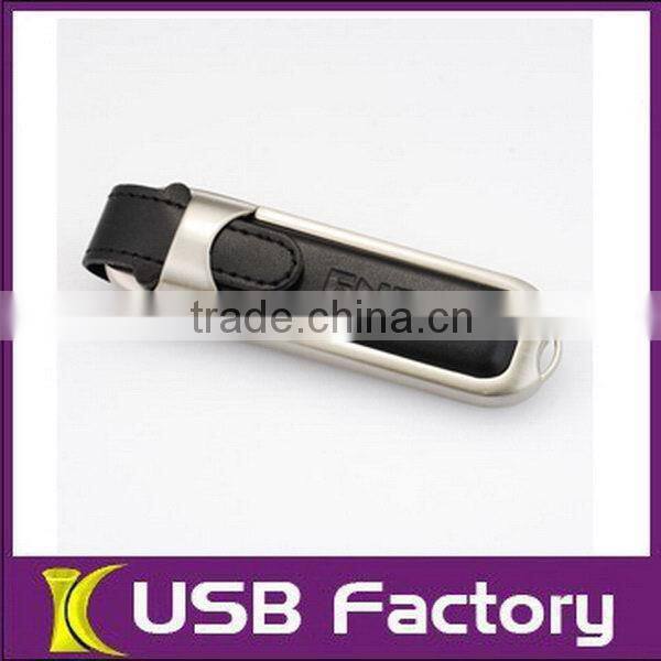 Excellent quality promotional usb3.0 leather usb flash drive