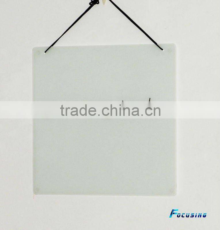 promotion colorful magnetic tempered glass kids drawing board