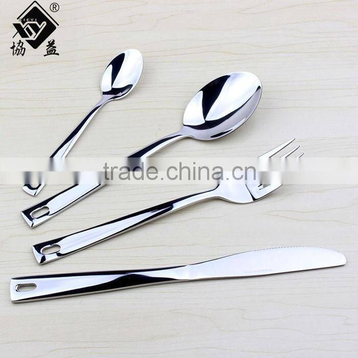 Jieyang Xieyi factory Mirror Polish Stainless Steel Cutlery Flatware