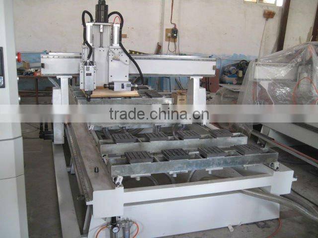 Vacuum table piece NC control two rotary spindle wood working cnc router