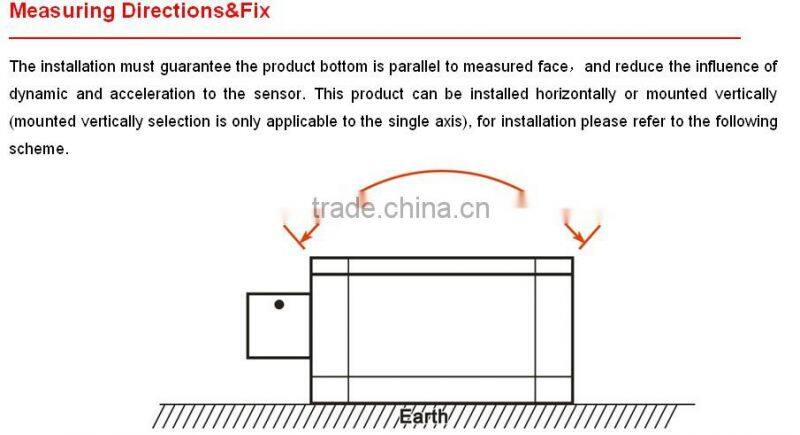 HCA510T High Precision Single/dual axis Analog Inclinometer With Full Temperature Compensation From Shenzhen Factory
