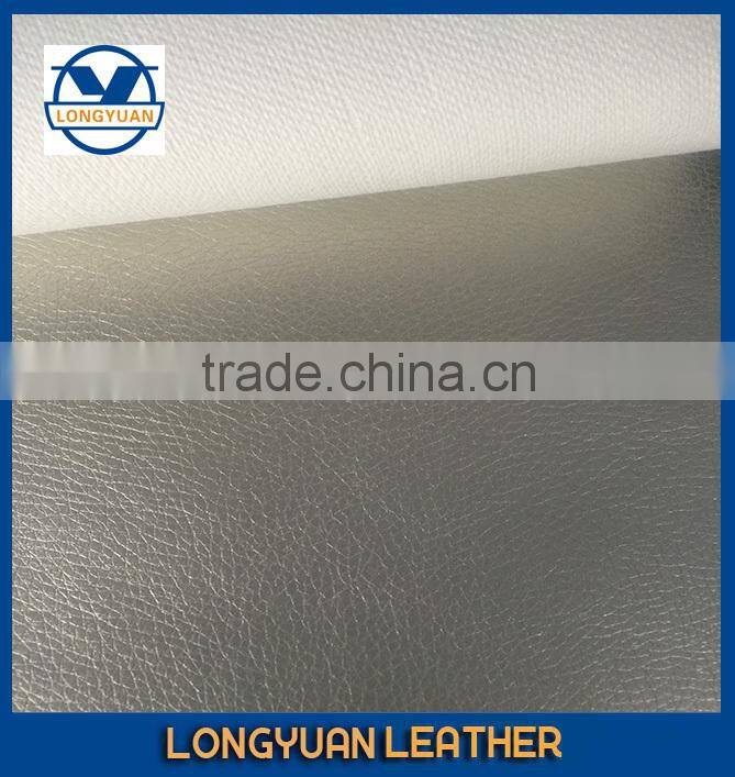 Embossed Light design Pu leather with twill fabric for sofa/car leather seat/upholstery/leather sofa supplier in wenzhou