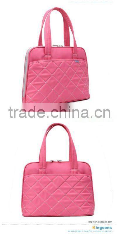 2012 Popular 14.1" soft nylon ladies hand bags
