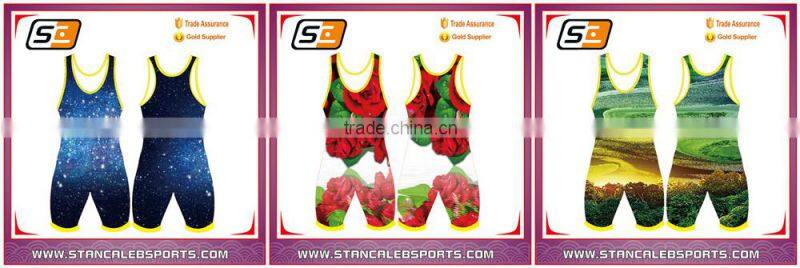 Stan Caleb Stripes Custom Sewn Wrestling Singlet