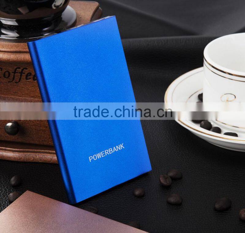 New Arrival Ultra Slim Metal Portable Micro USB Power Bank Battery Charger 4000mah
