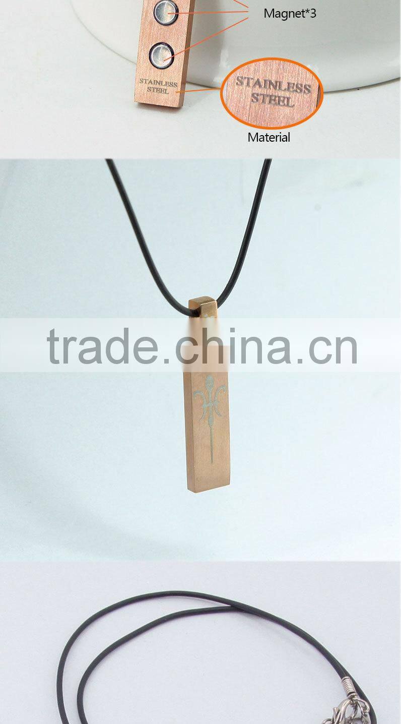 2015 hot sale magnetic stainless steel energy pendant charms