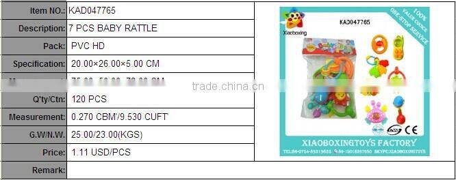 Interesting gift lovely plastic baby bell infant rattle ball toys