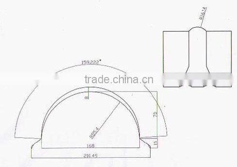 312 Steel Roof Ridge Cap Forming Machine