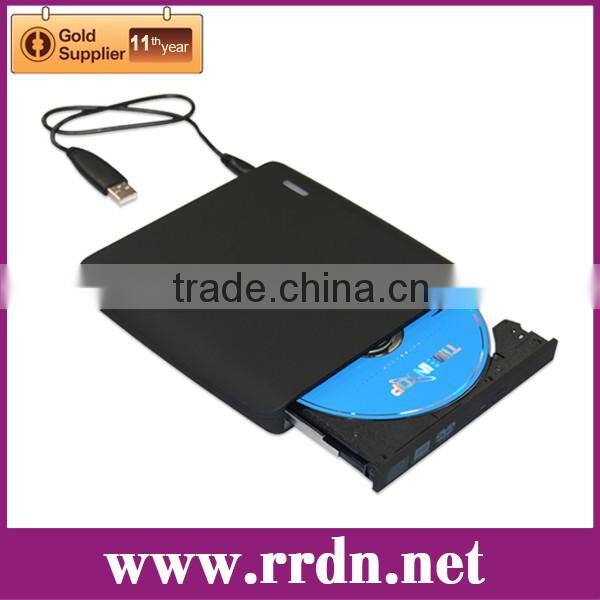 Tray load CD/DVD-RW writer player USB enclosure A13