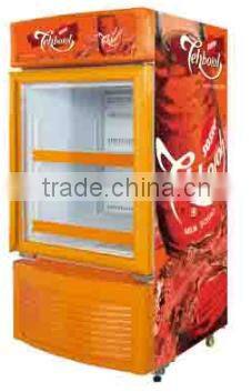 commercial supermarket glass door beer display cooler