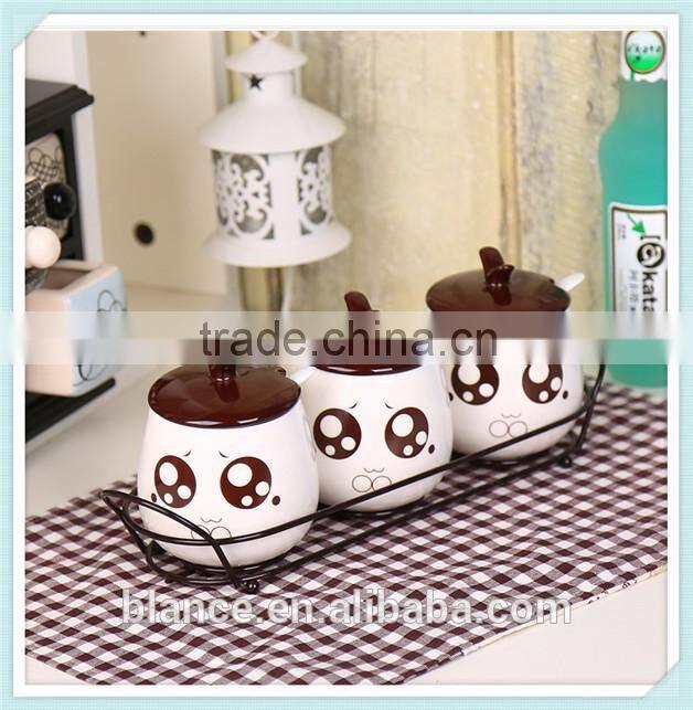 ceramic cookware sets in spices canister set design for salt and pepper and sugar