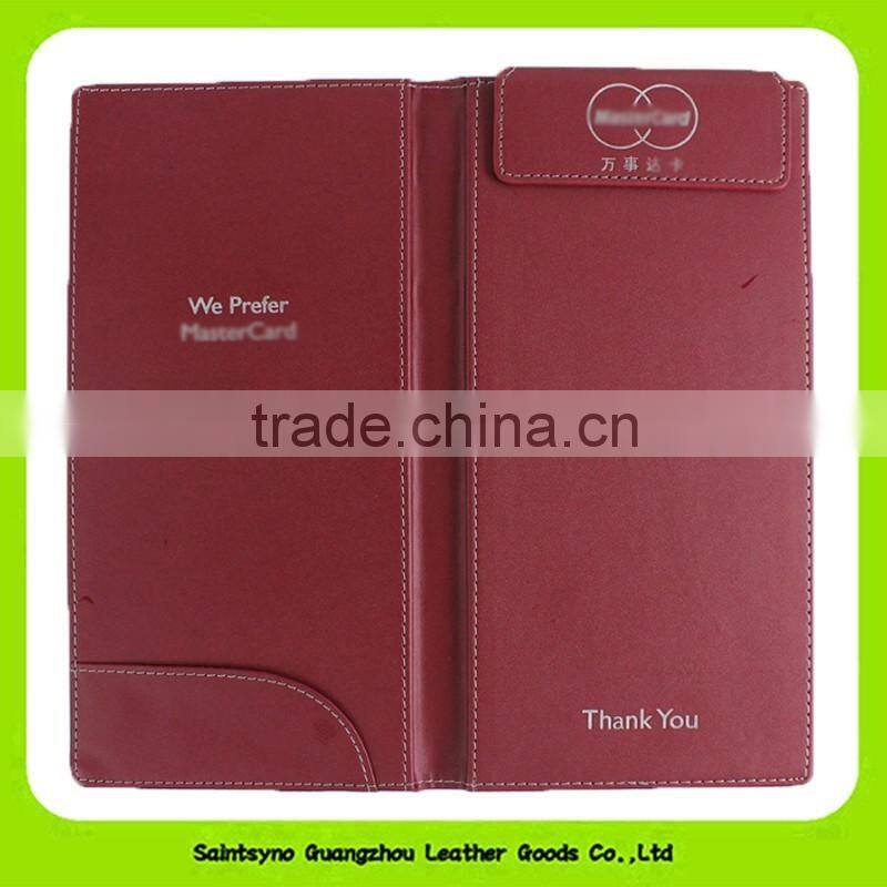 15026 Handmade High Quality Leather Hotel Bill Holder