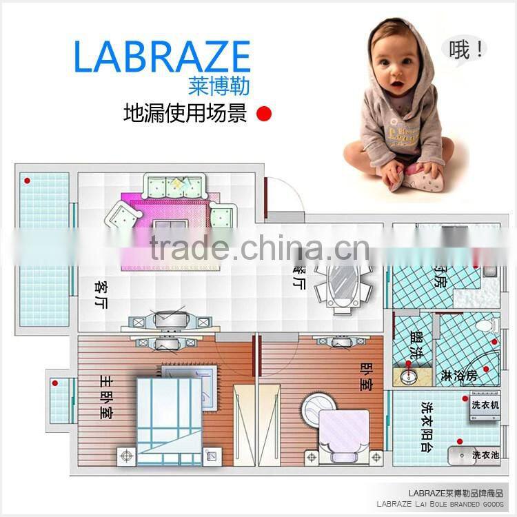 LABRAZE LE8201C bathroom/kitchen brass floor drains with chrome plating