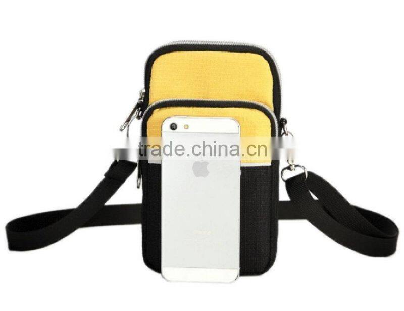 Multipurpose Canvas Crossbody Wrist Shoulder Bag Pocket Cell Phone