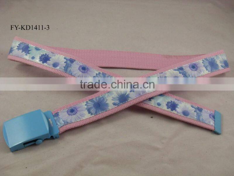 fashion canvas belt for girl