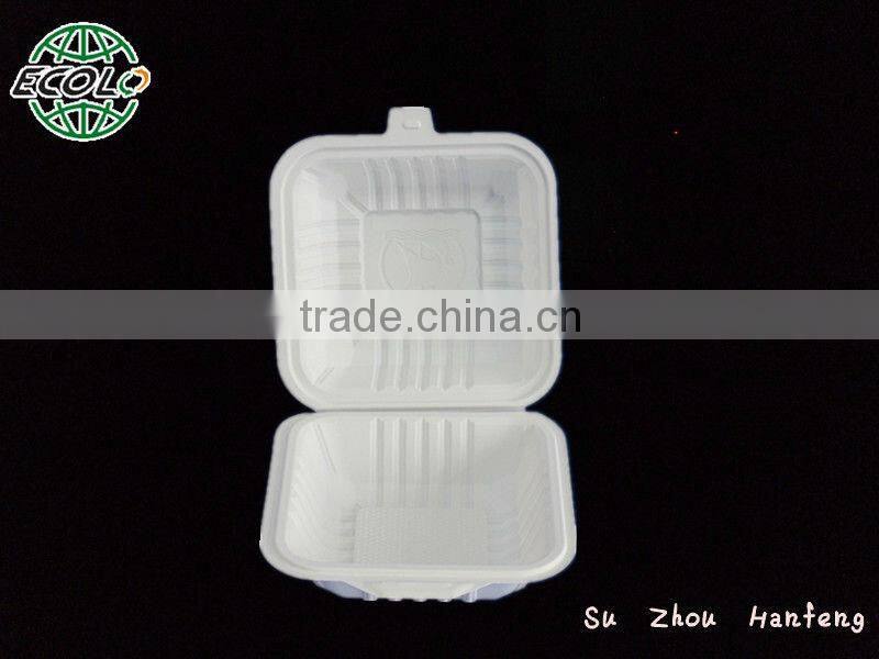 corn starch biodegradable plastic disposable food container box