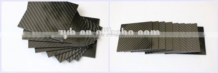 UV resistant ,High Strength, Light Weight 3K carbon fiber cnc plates apply in RC hobby quad helico factory direct made