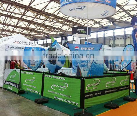 Printed Flag Banner Frame Barrier