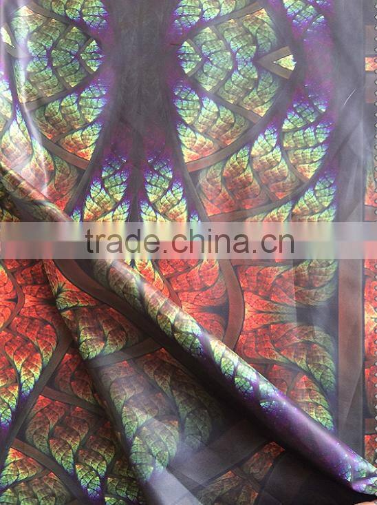pink cloud digital printing fabric of 300t poly taffeta for jacket
