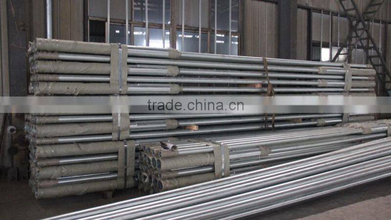 solar garden lighting pole galvanized steel column aluminium 12m street light pole